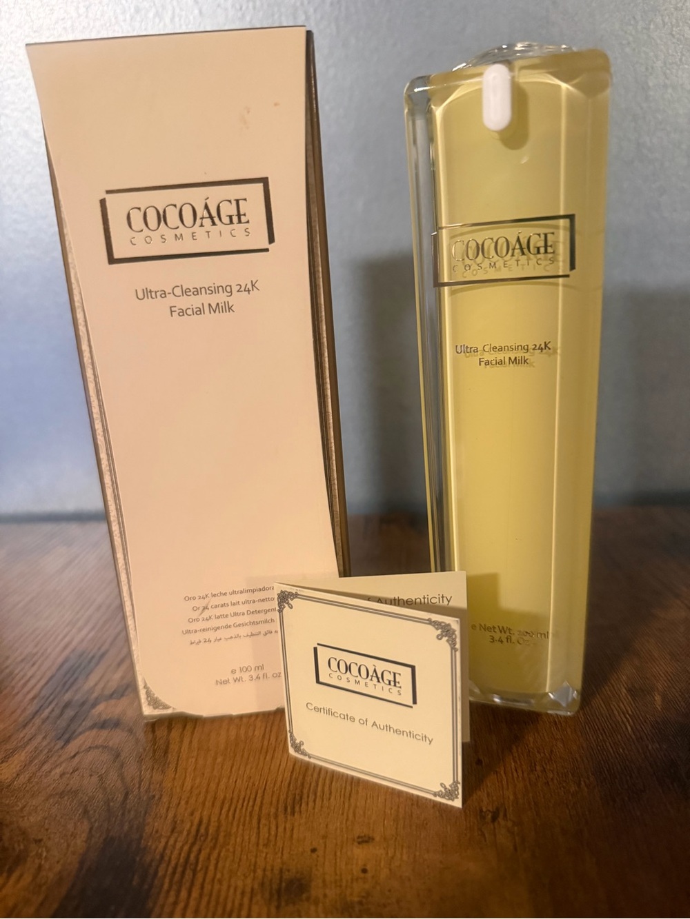 COCOAGE Ultra-Cleansing 24K Facial Milk — 3.4 fl oz - New in Box